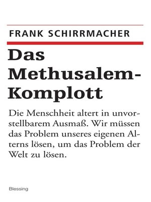 cover image of Das Methusalem-Komplott